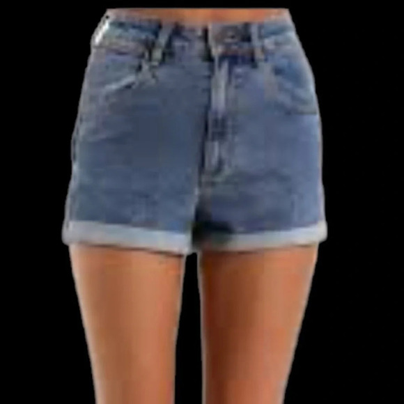 Wilfred Free vintage style folded hem Jeans Shorts Sz  4 - Picture 1 of 10